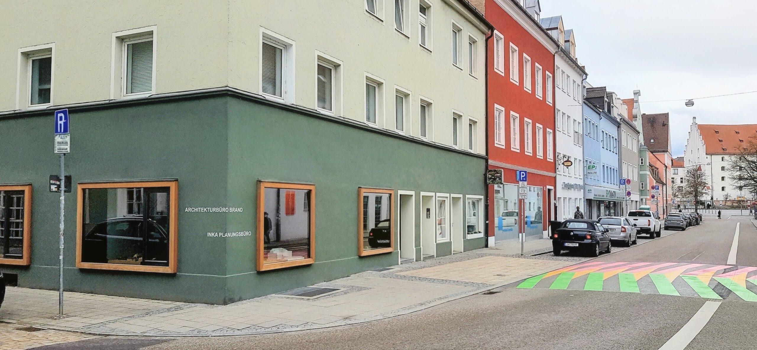 Architekturbüro Brand, Tränktorstraße 17 in Ingolstadt – Außenansicht des Bürogebäudes