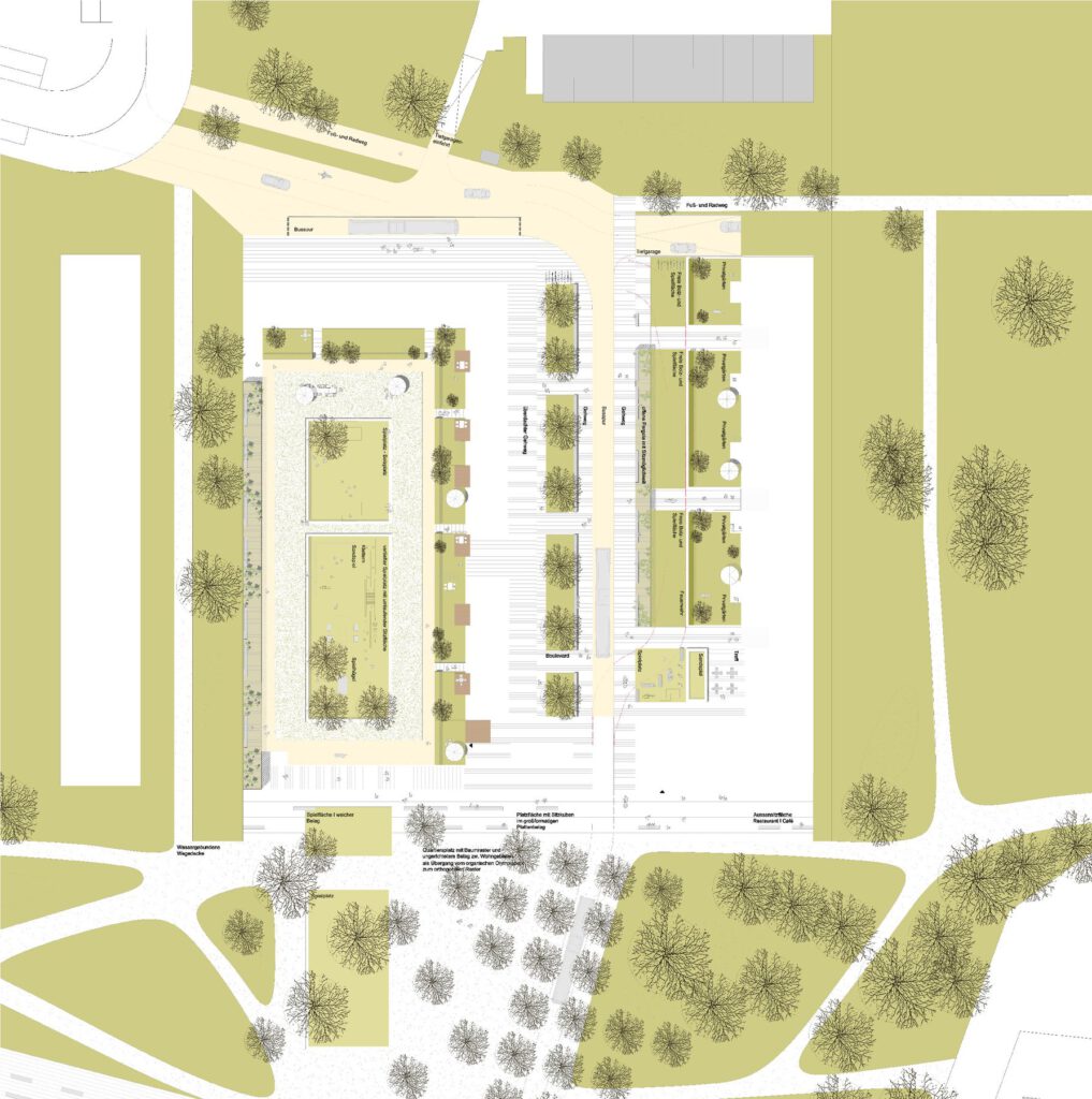 Ackermannbogen München – Lageplan der Wohnanlage
