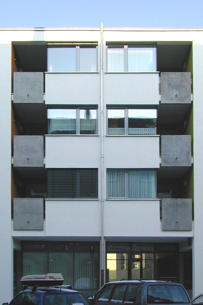 Beckerstraße Ingolstadt – Treppenhaus in der Fassade
